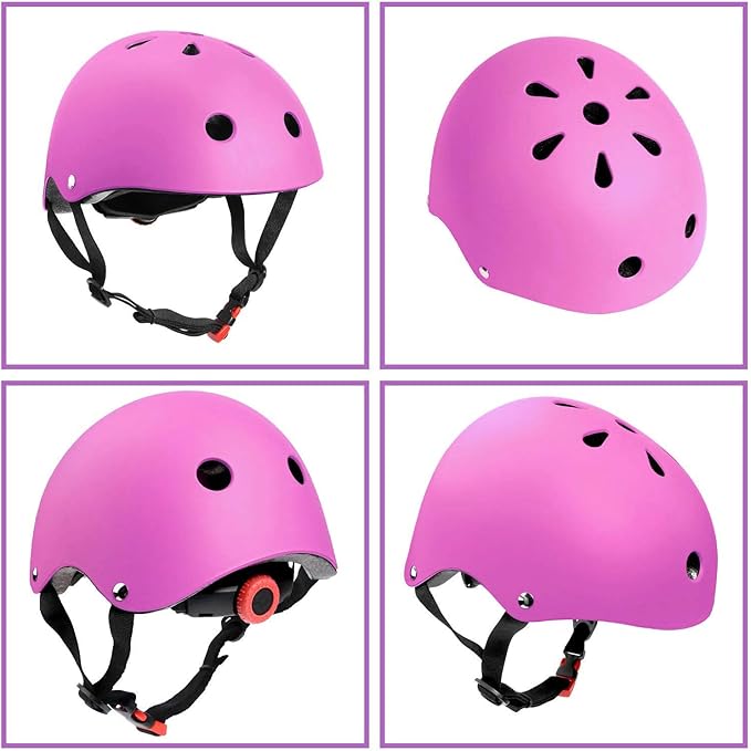 Adjustable Helmet for Ages 3-16 Kids Toddler Boys Girls Youth,Protective Gear with Elbow Knee Wrist Pads for Multi-Sports Skateboarding Bike Riding Scooter Inline skatings Longboard Roller Skate
