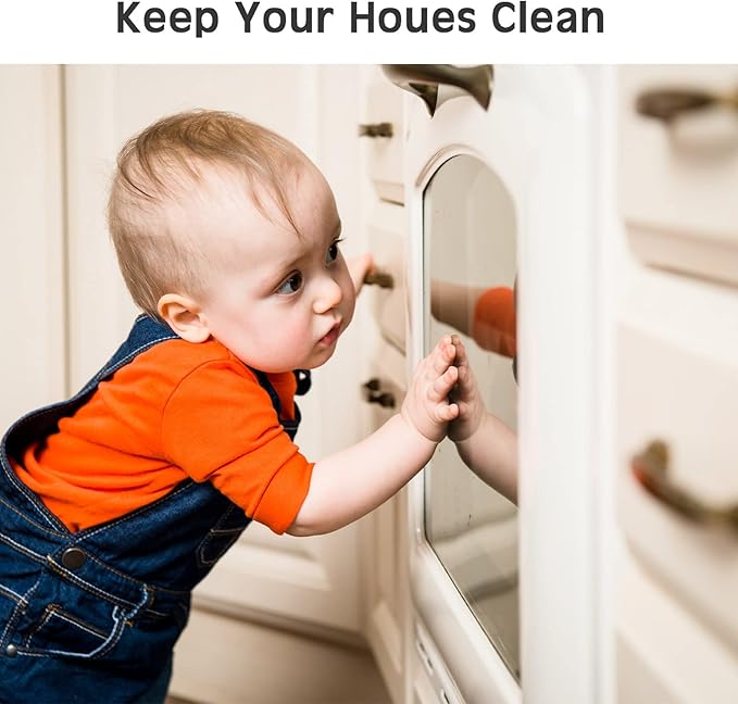 Tuanse 30 Pcs Cabinet Locks Invisible Safety Drawer Latches with Screws Self Adhesive Cabinet Drawer Locks for Home Kitchen Furniture Door Latches(White)