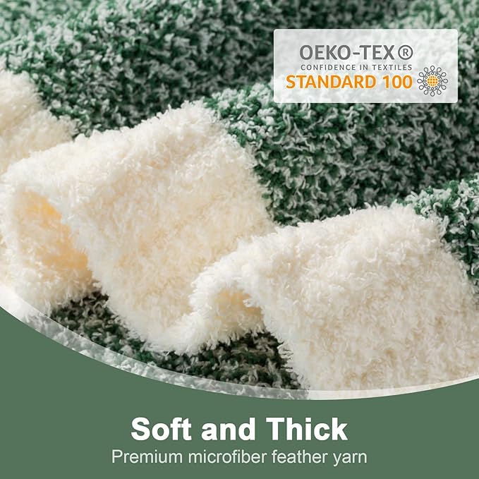 Snuggle Sac Green Throw XL Blanket 50x70,Super Soft Warm Blankets Oversized Throw Knit Blankets Fuzzy Plush Blanket, Heather Green, 50x70 inches