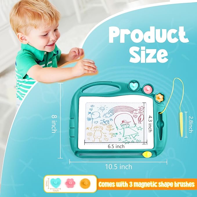 Magnetic Drawing Board, Toddler Toys for Age 1 2 3 Boys Girls, Toddler Drawing Board, Birthday Easter Christmas Halloween Kids Toy Gifts for Boys and Girls