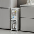 2-Tier Narrow Storage Cabinet, Slim Bathroom Storage Cabinet by Lifelongpal