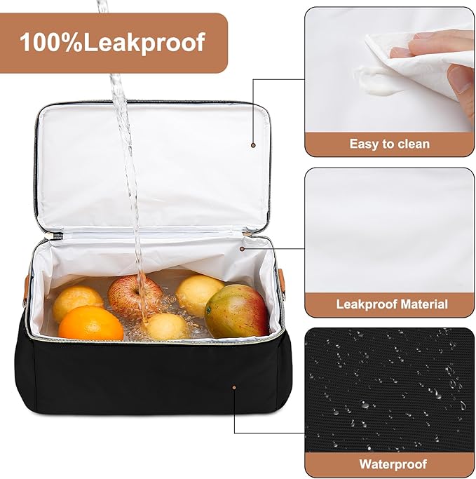 Breastmilk Cooler Bag with 6 Ice Pack, Wearable Breast Pump Bag Compatible with Willow, Elvie, Medela & Momcozy M5/S12 Pro Pumps & Accessories for Work, Travel and Family Use Black