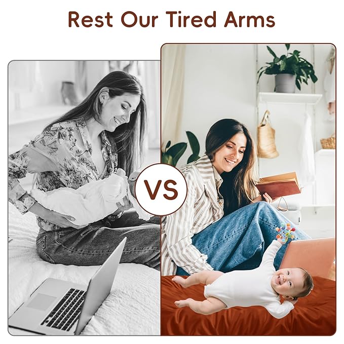 Baby Lounger for Newborn,Baby Nest for Newborn Soft Cotton Breathable for Playtime & Relaxation,Flat Babies Essentials Gifts Newborn Lounger for Boys & Girls 0-12 Months(Coffee)