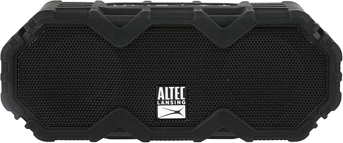 Altec Lansing LifeJacket Mini - Waterproof Bluetooth Speaker with Lights, Portable Wireless Speaker for Pool, Beach, Hiking, Sports, Camping, 16 Hour Playtime, Floats in Water