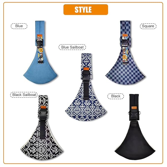 Baby Sling Carrier Newborn to Toddler Adjustable One-Shoulder Design with Hip Seat Support, Labor-Saving Baby Wraps Carrier 10-30 lbs(Mesh,Gray)