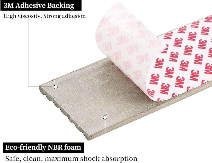 Corner Protector for Baby, Widen Edge Protector with Adhesive Backing, Baby Proofing Edge Corner Protectors Self Adhesive Furniture Corner Guard Bumper for Table, Desk, Fireplace (Gray, 16.4ft)