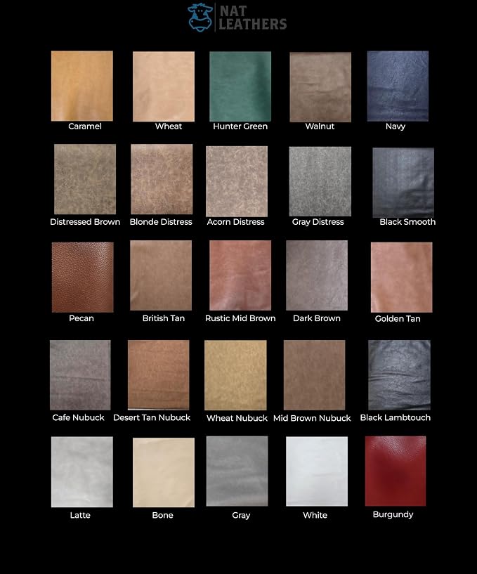 NAT Leathers Dark Brown Soft Faux Leather Fabric Sheet PU Sold by The Yard - Image 5