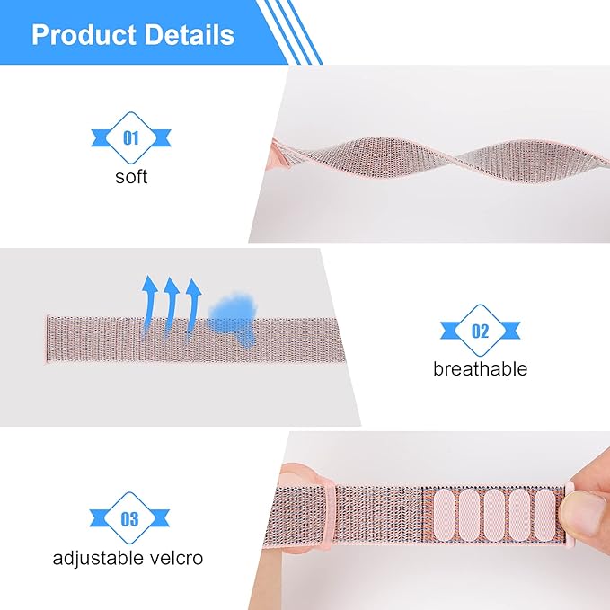 Kids Wristband Compatible with Apple AirTag, Protective Case for Air Tag GPS Tracker Holder with Nylon Bracelet, Adjustable Anti Lost Watch Band for Toddler Child Elder(Pink)