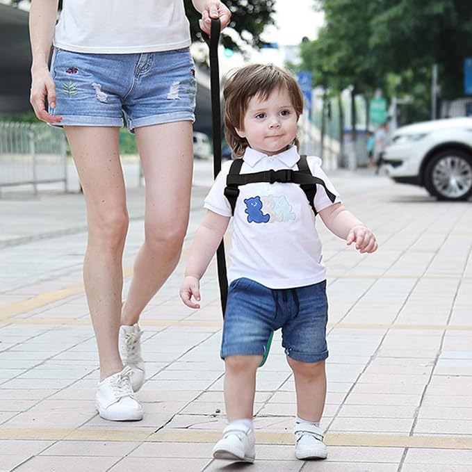 Accmor Toddler Harness Wrist Leash with Anti Lost Wrist Link, Cute Dinosaur Kids Back Pack Child Walking Restraints Holder Straps Belt Tether to Keep Baby Boys Girls Close While Outdoor