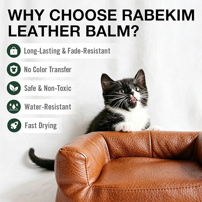 Dark Brown Leather Repair Kit, Leather Recoloring Balm – Restore & Repair Faded - Image 6