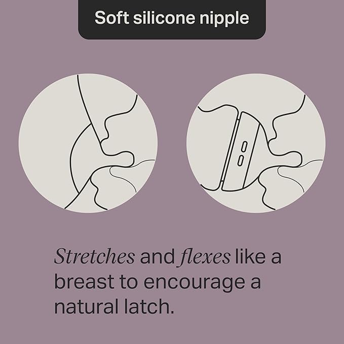 Tommee Tippee Advanced Anti-Colic 5 oz BPA Free Baby Bottles, Newborn 0+ Months, Slow Flow Breast-Like Nipple, Unique Design Keeps Air Away from Milk and Baby, Clear, Pack of 2