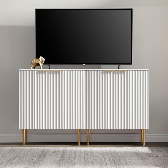 SICOTAS Fluted Sideboard Buffet Cabinet - Image 5