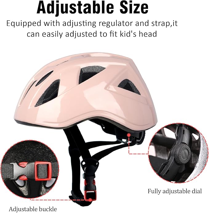 Kids Bike Helmet,2 Sizes Adjustable for Youth Child Boys & Girls Ages 3-5-8-14,Ventilation and Multi-Sport for Bicycle Scooter Skate