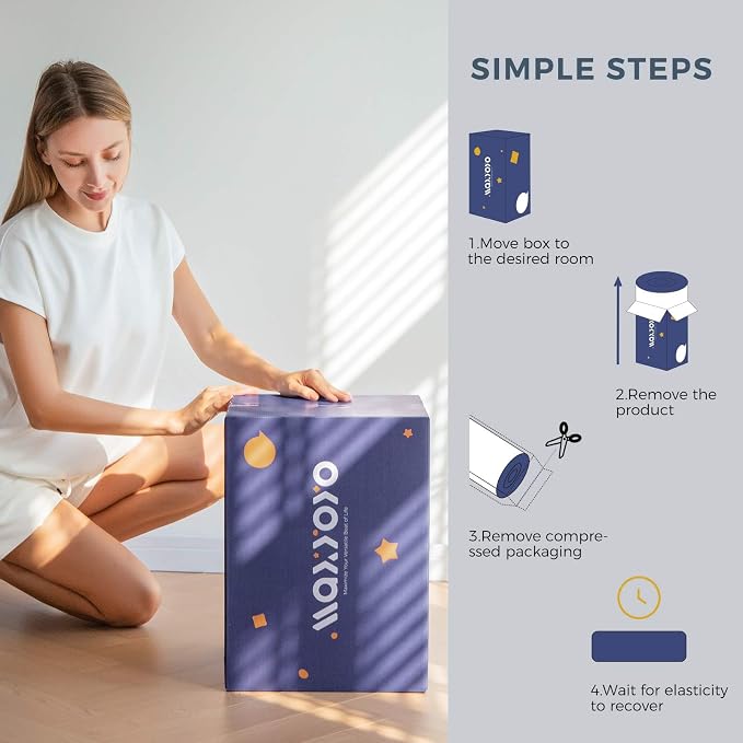 MAXYOYO Grey Triangle Printed Japanese Futon Floor Mattress, Thicken Sleeping - Image 4