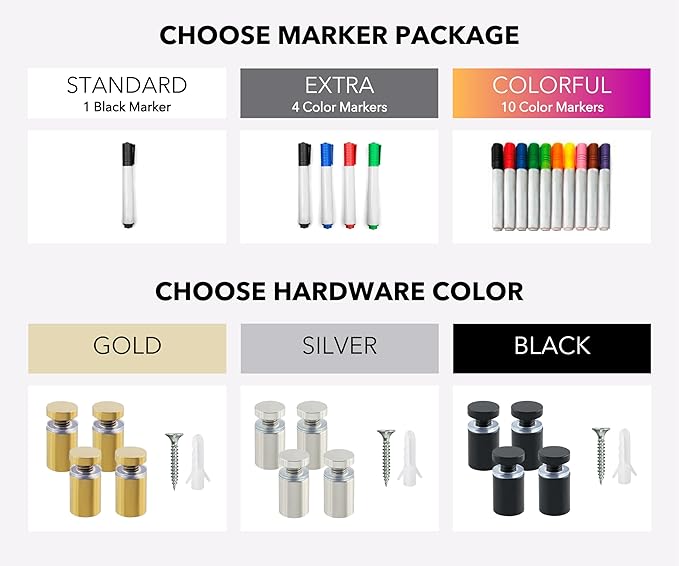 Acrylic Family Planner Wall Calendar - Personalized Calendar 2025, Personalized Dry Erase Board, Dry Erase Calendar, Monthly and Weekly Calendar, New Home Gift, Housewarming Gift