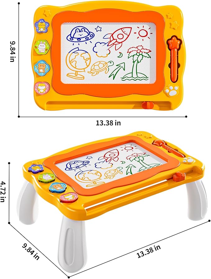 NIPLOOW Magnetic Drawing Board for Kids 3 4 5 6 Years Old Girl Boy, Writing Painting Magnet Doodle Pad Early Educational Learning Kids Toys for Toddlers Birthday Christmas Gifts