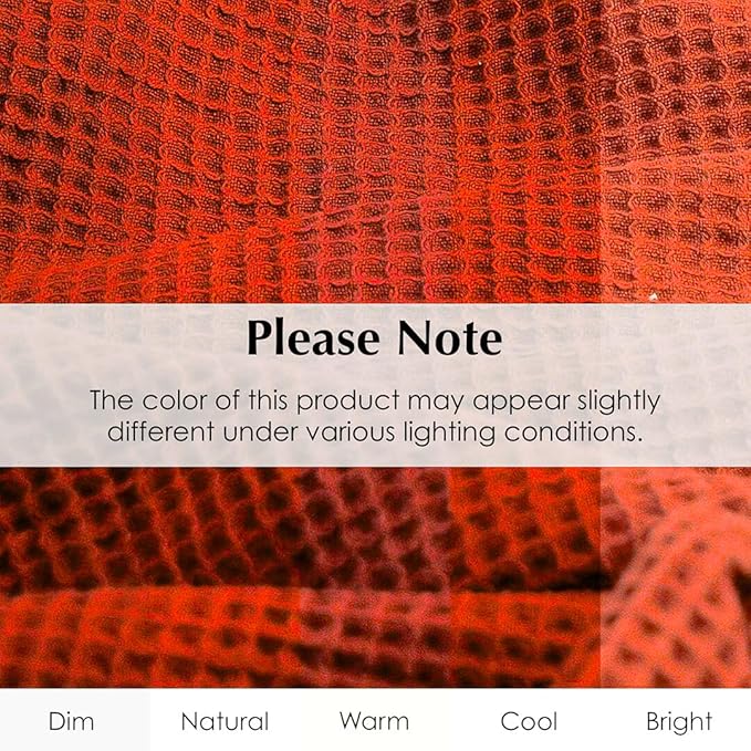 Salt Earth GOTS Certified 100% Organic Cotton Throw Blanket,108"X90" Blankets & Throws for Bed, Throw Blanket for Couch,Modern & Cozy Blanket, All Season Waffle Blanket, Soft Blanket(Cinnamon Stick)