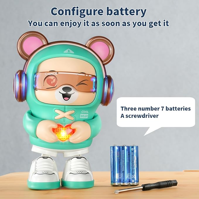 SXJ Interactive Baby Toys,with Light&Musical, Dancing,Love Gesture,Fun Moving Crawling Toy for Babies Age 6-12 Months,Toddlers Toy and Kids 1-2-3-4-5 Years Old