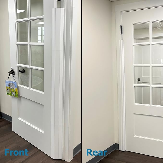 Cardinal Gates PinchNot 90 Degree Door Pinch Guard for Kids Safety-Door Hinge Protector for Baby Proofing-CSP29-Door Finger Pinch Shield for Front and Rear Side of Doors-Child Proof Jamb-Made in USA