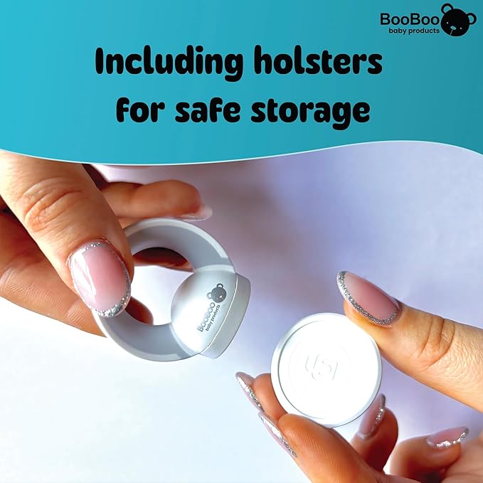 Booboo® x2 Spare Replacement Magnetic Keys Child Safety Locks for Children, Baby Proofing Your Home Cabinets and Drawers with Extra Magnet Keys (2 Pack)