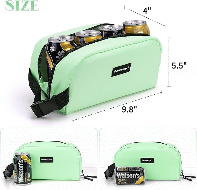 Small Cooler Bag Freezable Lunch Bag for Work School Travel,Leak-proof Small Lunch Bag,Small Insulated Bag For Kids/Adults,Freezer Lunch Bags,Freezable Snack Bag,Mini Lunch Bag 9.8x5.5x4 inches