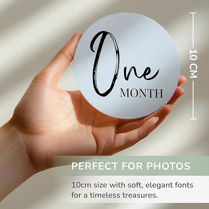 Tiny Trees® Baby Monthly Milestones, Monthly Milestone Signs, Baby Announcement, Baby Age Milestone Keepsakes and Photo Props