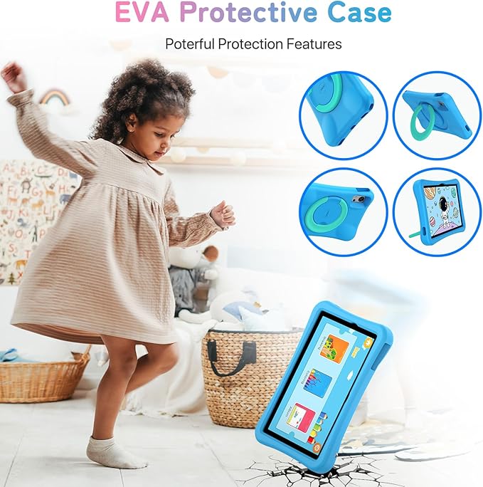 UMIDIGI G5 Tab Kids Tablet, Android 13, 128GB, 10.1in HD+, 4+4GB, Sea Blue, Tablet for Child with Bluetooth, WIFI5, Parental Control, Dual Camera