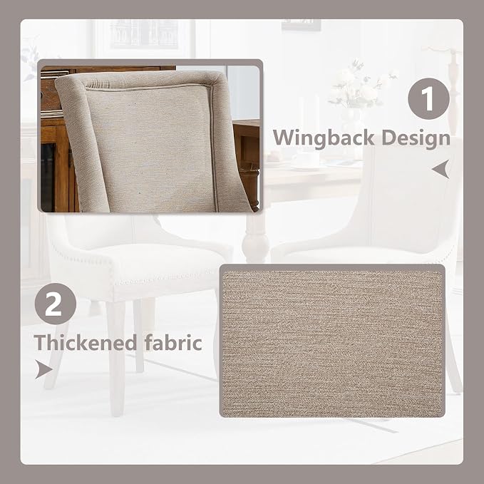 Modern Dining Chairs Set of 4, High Back Dining Chairs Side Chairs - Image 5