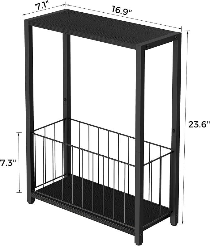 Homleke Narrow Side Tables Set of 2 - Image 6