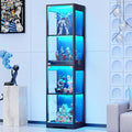 BROTTAR Glass Display Cabinet, 4-Tier Curio Cabinets by BROTTAR