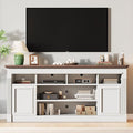 IDEALHOUSE Farmhouse TV Stand for TVs Up to 75", Entertainment Center by IDEALHOUSE