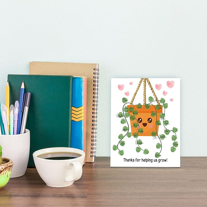 Thank You Teacher Gift, Teacher Appreciation Gift for Women, Student Homemade Souvenir, Creative Art Souvenir, Suitable for Desktop Wall Ornaments