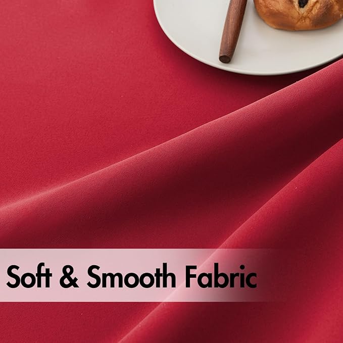 ANRODUO Back Tab Blackout Curtains for Bedroom Living Room, Rod Pocket Pinch Pleated Thermal Insulated Room Darkening Curtains 54 Inches Long 2 Panels, Red, 42 x 54 Inch