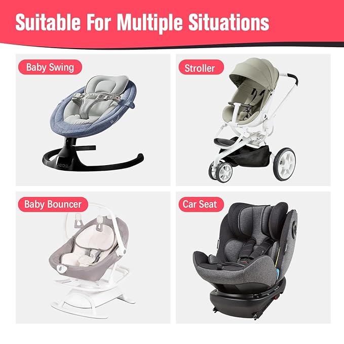 KAKIBLIN Baby Travel Pillow,Baby Neck Pillows for Car Seat,Upgraded Baby Head Pillow,Toddler Head and Neck Baby Support Pillow for Car Seat, Pushchair,Travel (Grey Pot)