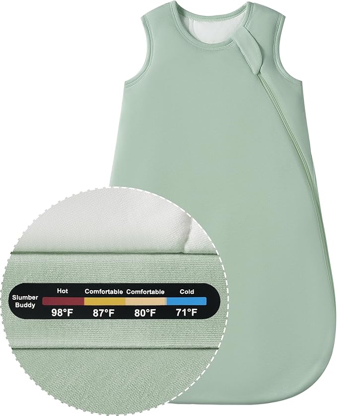 Baby Bamboo Sleep Sack, 70% Rayon Made from Bamboo 30% Cotton 1.0 TOG Infant Wearable Blanket