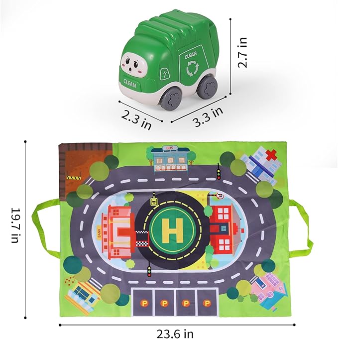 ALASOU 8 PCS Baby Cranes Car Toys with Playmat/Storage Bag|1st Birthday Gifts for Toddler Toys Age 1-2|Baby Toy for 1 2 Year Old Boy|1 2 Year Old Boy Birthday Gift for Infant 12 18 Months