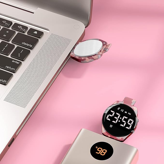 Kids Watches for Girls Boys Digital Sport Watch with Step Counter Pedometer Vibration Alarm Clock, No App Waterproof Fitness Tracker Kids Watch Boys Girls Teens Students Ages 5-16