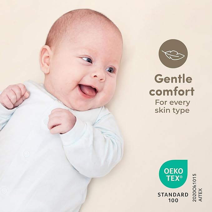 Sweety Fox 2-Pack Cotton Jersey Crib Sheets – Soft Fitted Sheets for Boys and Girls, Mini Crib Sheets, Toddler Bed Sheets (Pecan/Cream)