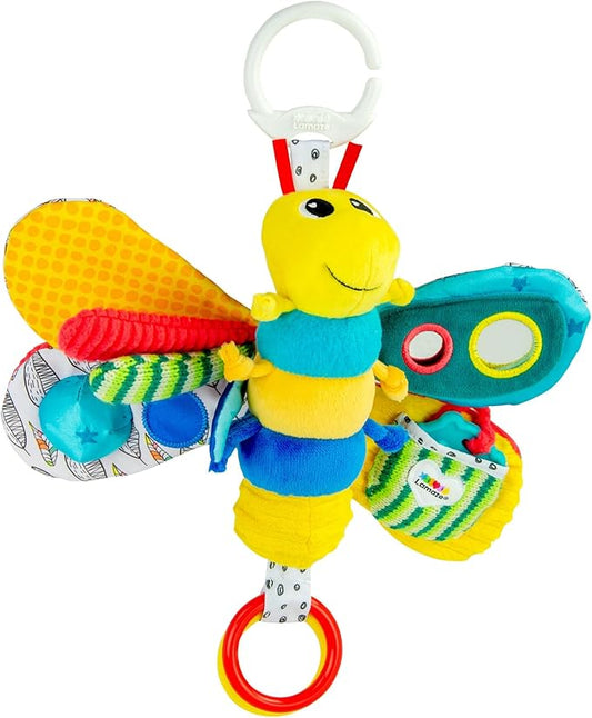 Lamaze Clip On Car Seat and Stroller Toy - Freddie the Firefly - Crinkle Car Seat Toys and Stroller Toys - Sensory Toys for Babies - Travel Toys for Car - Infant Toys Ages 0 Months and Up