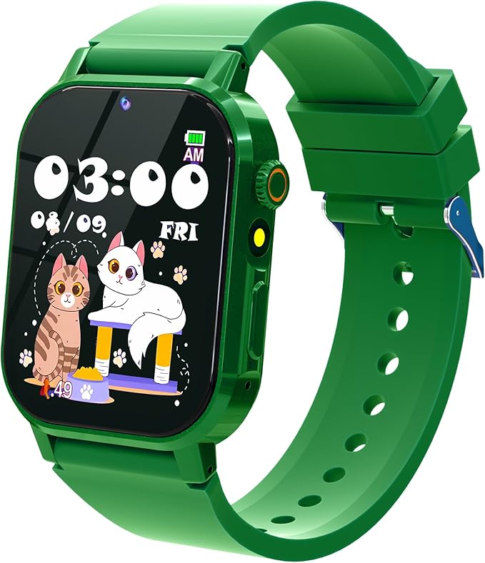 Kids Smart Watch with 32 Games Toys for Ages 5-12 Watch for Kids with HD Touch Screen Video Camera Music Player Pedometer Learn Cards Audiobook, 10 9 8 7 6 5 Year Old Girls Boys Birthday Gifts