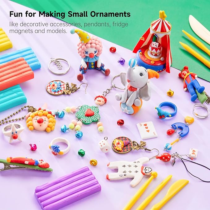 Shuttle Art 112 Colors Polymer Clay Kit with 20 Clay Tools, 16 Kinds of Accessories, Non-Toxic, Non-Sticky, Ideal DIY Art Craft Gift for Kids Adults