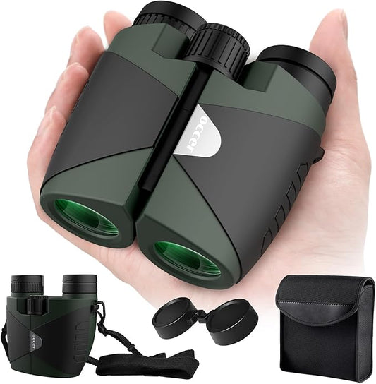 15x30 Compact Binoculars for Adults and Kids - Occer Large View High Powered Binoculars for Bird Watching - Lightweight Easy Focus Binocs with Low Light Vision for Hunting Cruise Ship Travel