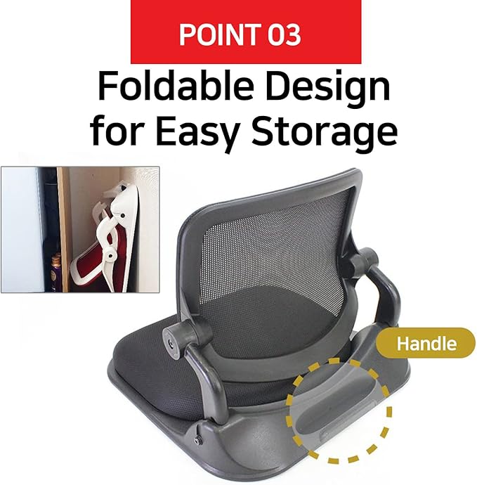Patented Floor Chair with Back Support - Image 6