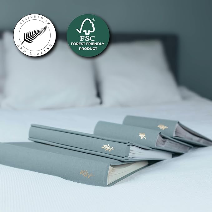 Premium Scrapbook Album – Acid-Free Photo Album with Writing Space – 100 Pages for Size 4x6 – Holds 500 Photos – Wedding, Baby, Travel & Family Memories