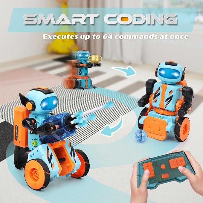 STEM Circuits Robot Building Toys for Kids Ages 8-12+ Year Old, 3 in 1 Remote Control & Programming Robotics Kit, Electric Science Projects Set, Ideal Gift for Boys Girls Ages 12-16