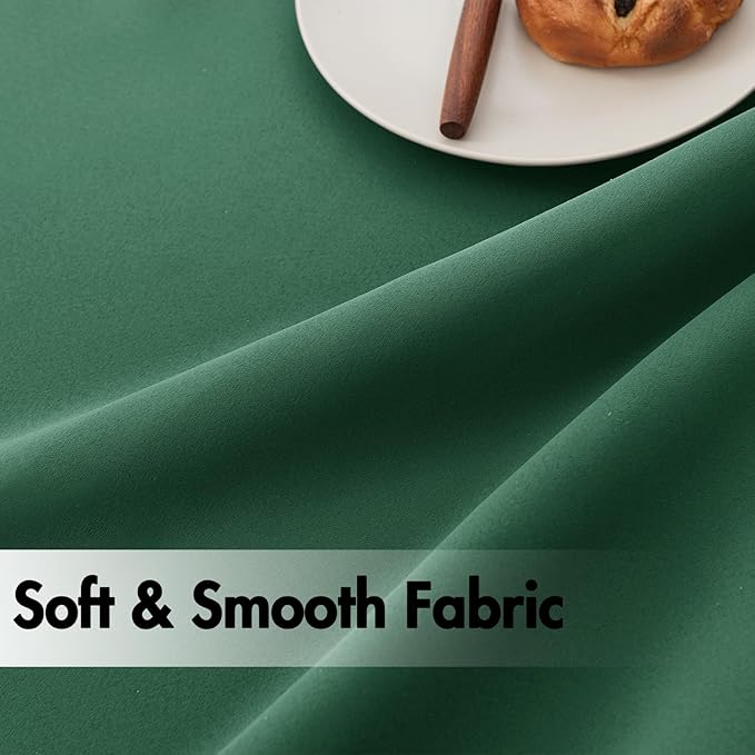 ANRODUO Back Tab Blackout Curtains for Bedroom Living Room, Rod Pocket Pinch Pleated Thermal Insulated Room Darkening Curtains 72 Inches Long 2 Panels, Hunter Green, 42 x 72 Inch