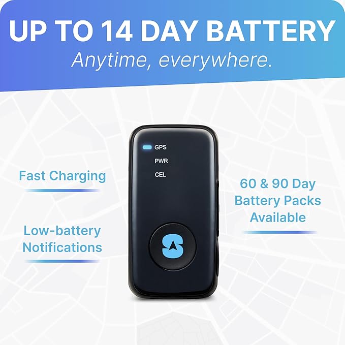 Spy Tec Mini GPS Tracker for Vehicles & Kids | Up to 14-Day Battery Life | Waterproof Magnetic Case, Geofencing, Portable Real Time GPS Car Tracker w/Lifetime Support | Subscription Required