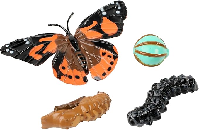Insect Lore Butterfly Garden with Two Cups of Live Caterpillars, Life Cycle Figurines, English and Spanish Butterfly STEM Activity Journals | 10 Painted Lady Butterfly Baby Caterpillars