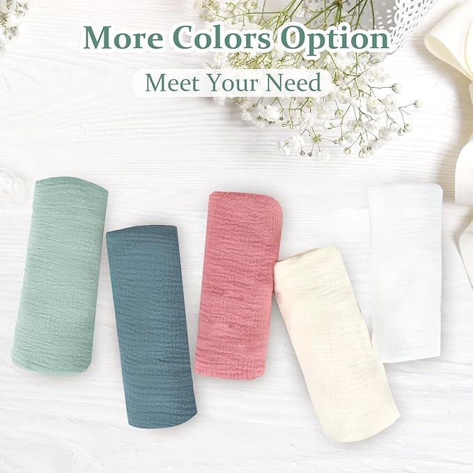 Hooyax Muslin Baby Lounger Cover, 100% Cotton Durable Newborn Lounger Cover, Soft and Breathable Infant Lounger Cover for Boys Girls, Covers Only (Blue-Green)