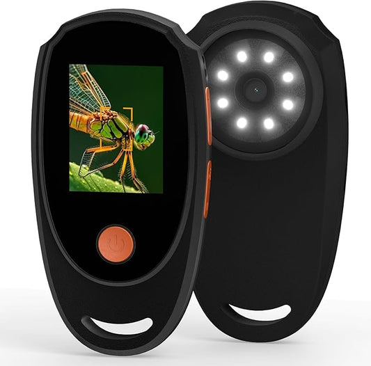 Digital Microscope for Kids, Handheld Microscope with 2.0" IPS Screen,500X,8 Adjustable LEDs,Digital Magnifying Glass for Insect Plant Leaf Observation,Magnifying Glass for Coins Small Fonts